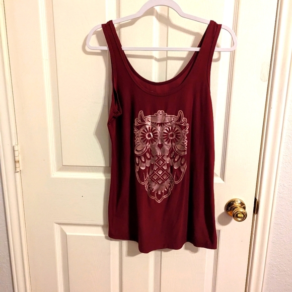 🌟3 for $15 No Boundaries Women's Owl Tank Top - Picture 1 of 8